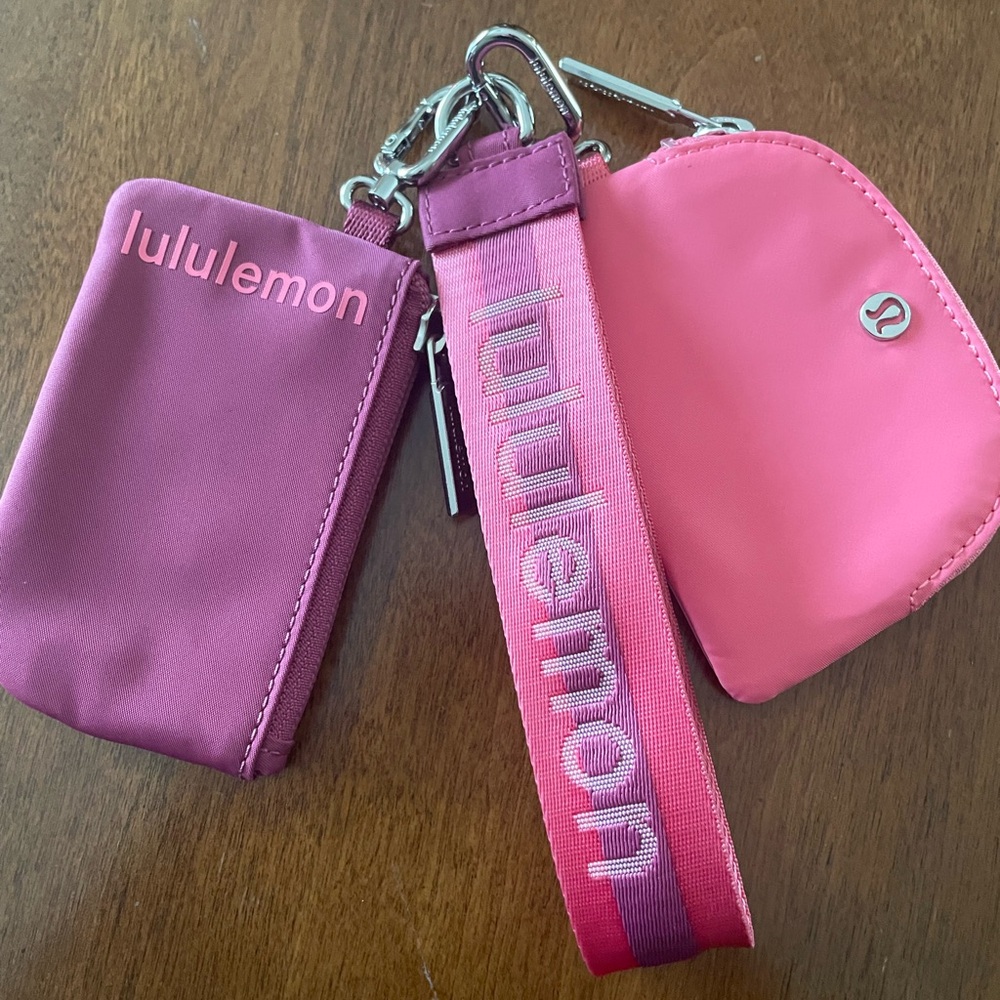 Lulu Lemon dual pouch wristlet